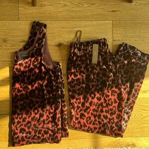 Jcrew Leopard Velvet Set